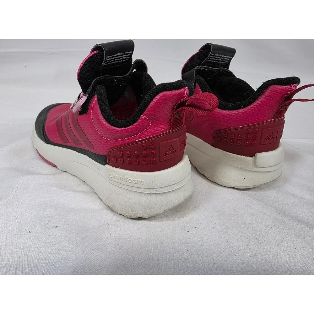 Adidas x LEGO Sport Cloudfoam Kids Shoes Pink Black GW4001 Size 2‎ US